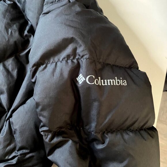 Columbia ICY Heights Belted Down Quilted Puffer Jacket in Black Women's Sz M - Picture 5 of 13